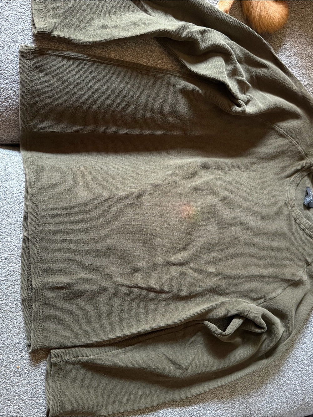 Express Men's Long Sleeve Sweater Olive Green